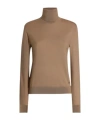 Dolce & Gabbana Cashmere Turtleneck Sweater Sweaters And Cardigans Beige In Neutral