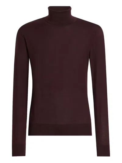 Dolce & Gabbana Turtleneck Sweater In Brown