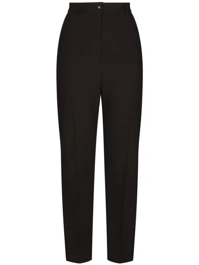 DOLCE & GABBANA TUXEDO-BAND TAILORED TROUSERS