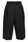 Dolce & Gabbana Tuxedo Knee-length Bermuda Shorts With Side Stripes