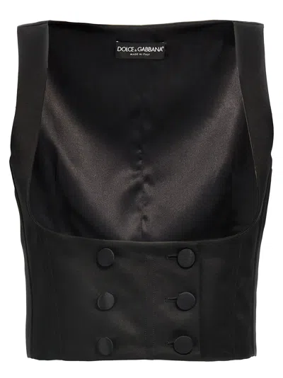 DOLCE & GABBANA DOUBLE-BREASTED TUXEDO VEST