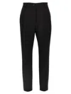 Dolce & Gabbana Turned-up Hem Tailored Trousers In Black