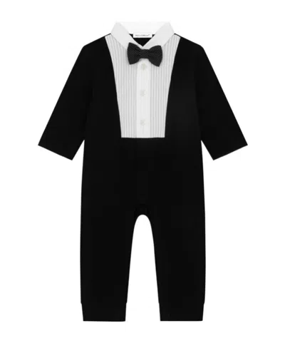 Dolce & Gabbana Tuxedo-style Romper In Black