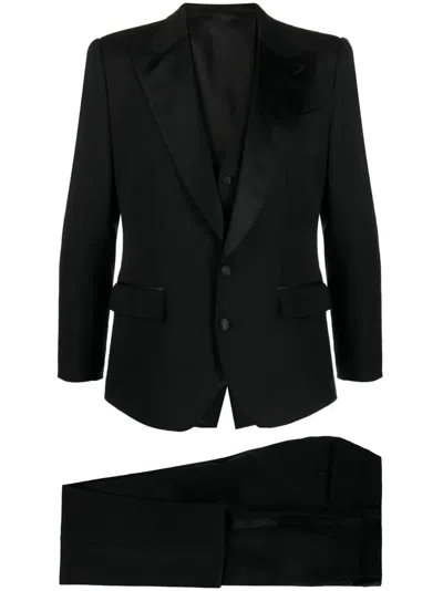 Dolce & Gabbana Essential Three-piece Suit In Black