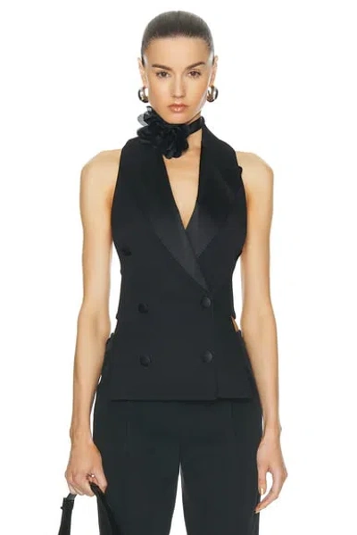 Dolce & Gabbana Tuxedo Vest In Nero