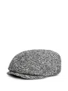 Dolce & Gabbana Multicolor Textured Flat Hat In Gray