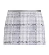 Dolce & Gabbana Check Lurex Raschel Tweed Miniskirt