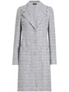 Dolce & Gabbana Mantel Aus Tweed In Grau