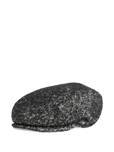 Dolce & Gabbana Tweed Hat In Burgundy