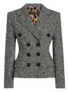 Dolce & Gabbana Tweed Jacket In Gray