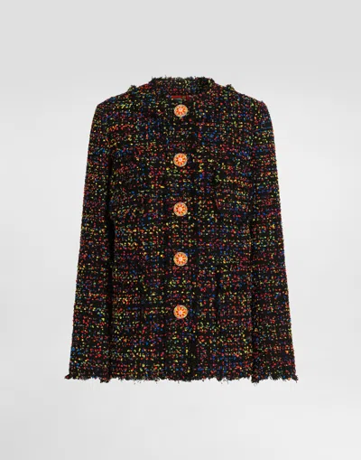 Dolce & Gabbana Tweed Jacket In Multi