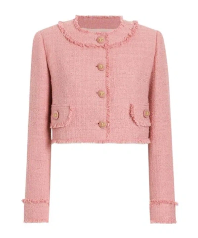 DOLCE & GABBANA DOLCE  GABBANA CROPPED RASCHEL TWEED JACKET
