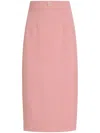 Dolce & Gabbana Midi Pencil Skirt In Pink