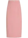 Dolce & Gabbana Midi Pencil Skirt In Pink