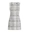Dolce & Gabbana Lurex Raschel Tweed A-line Minidress With Dg-branded Buttons