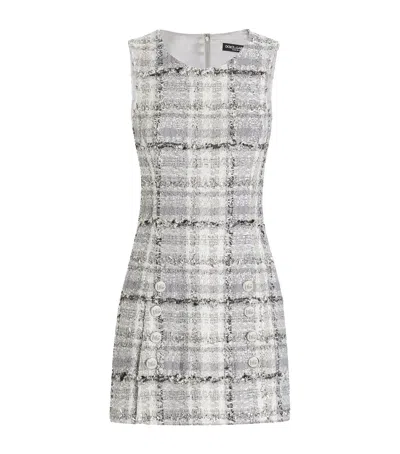 DOLCE & GABBANA TWEED MINI DRESS