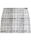 Dolce & Gabbana Tweed Mini Skirt In Grey