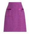 Dolce & Gabbana Rachel Tweed Mini-skirt In Purple
