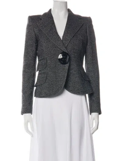 Pre-owned Dolce & Gabbana Tweed Pattern Blazer In Multi