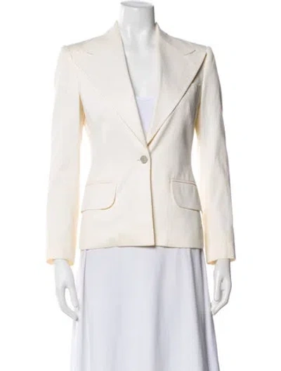 Pre-owned Dolce & Gabbana Tweed Pattern Blazer In Neutral