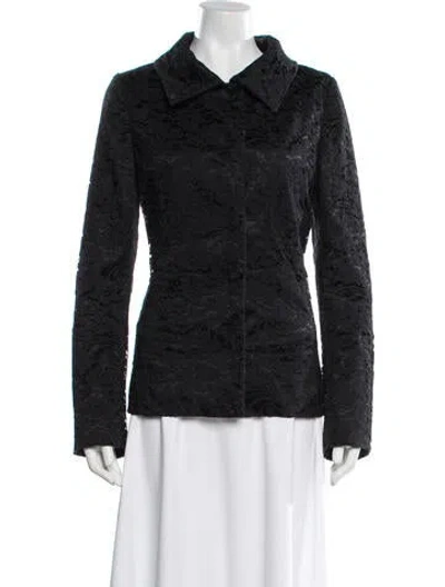 Pre-owned Dolce & Gabbana Tweed Pattern Blazer In White