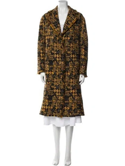 Pre-owned Dolce & Gabbana Tweed Pattern Coat In Multi