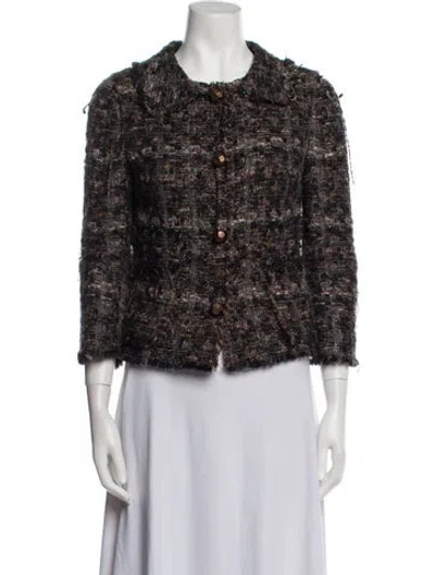 Pre-owned Dolce & Gabbana Tweed Pattern Evening Jacket