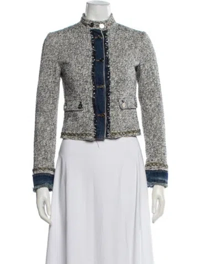 Pre-owned Dolce & Gabbana Tweed Pattern Jacket