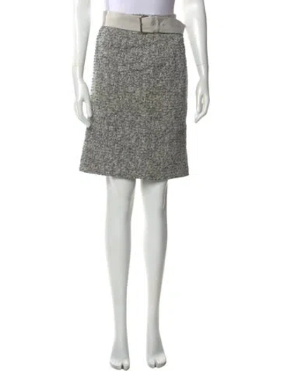 Pre-owned Dolce & Gabbana Tweed Pattern Knee-length Skirt In Multi