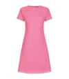 Dolce & Gabbana Raschel Tweed Calf-length Dress With Dg Logo