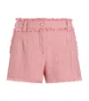 Dolce & Gabbana Cotton Shorts With Belt Loops And Frayed Hem