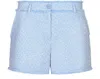 Dolce & Gabbana Frayed Detailing Tailored Shorts In Blue