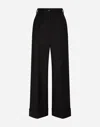 Dolce & Gabbana Twill Culottes In Black