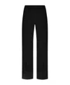 Dolce & Gabbana Twill Flared Trousers In Black