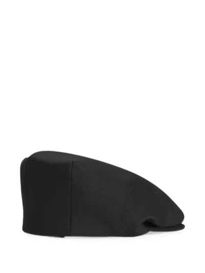Dolce & Gabbana Twill Flat Cap In Black