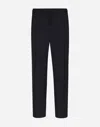 Dolce & Gabbana Twill Jogging Pants In Blue