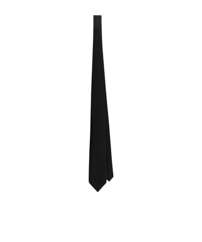 Dolce & Gabbana Twill Tie In Black