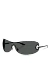 Dolce & Gabbana Twist Mania Butterfly Sunglasses, 141mm In Black