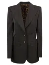 Dolce & Gabbana Two-button Blazer In Black
