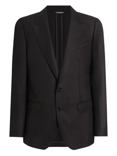 Dolce & Gabbana Two-button Notch-lapel Jacket In Black
