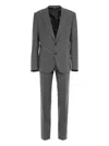 Dolce & Gabbana Two-button Wool Suit In Gray