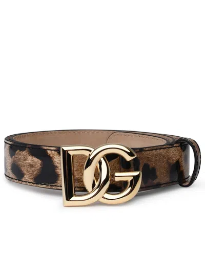 DOLCE & GABBANA DOLCE & GABBANA TWO COLOR SHINY LEAR BELT