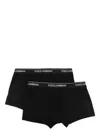 Dolce & Gabbana Logo Boxers Set In Black