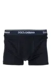 Dolce & Gabbana Day By Day 2-pack Stretch Cotton Boxer Briefs In Blue