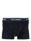 Dolce & Gabbana Day By Day 2-pack Stretch Cotton Boxer Briefs In Blue
