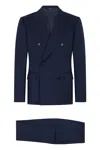 Dolce & Gabbana Double-breasted Suit In Blue