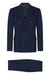 Dolce & Gabbana Double-breasted Suit In Blue