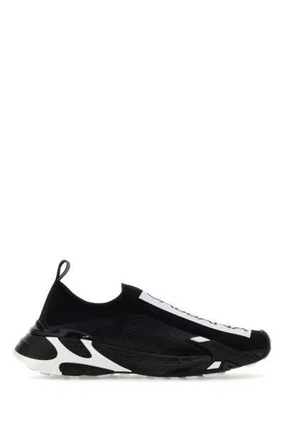 Dolce & Gabbana Two-tone Fabric Fast Slip Ons