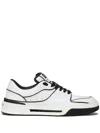 Dolce & Gabbana Two-tone Leather New Roma Sneakers In Multi