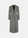 Dolce & Gabbana Two-tone Virgin Wool Coat In Gray